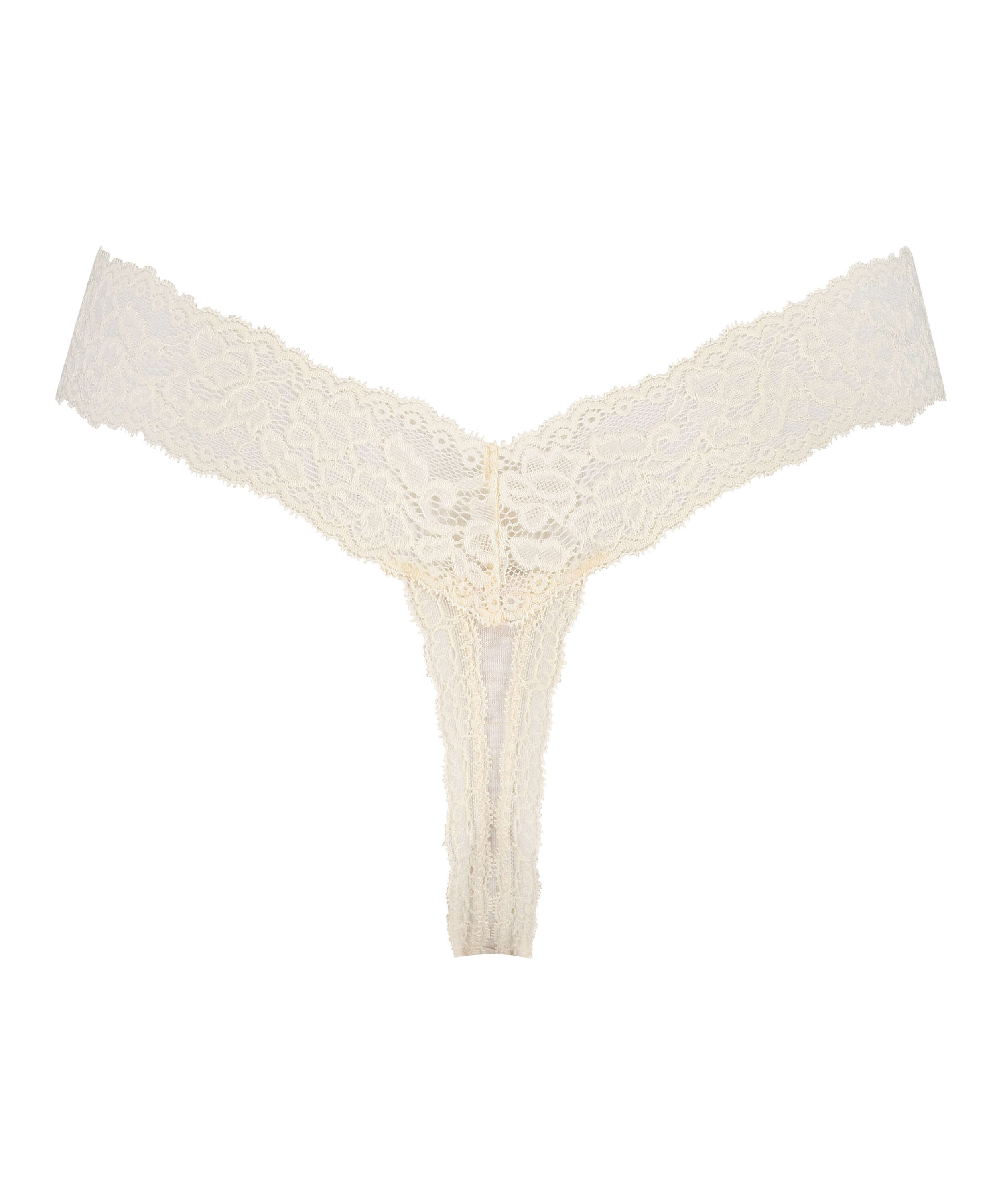 Cotton extra low thong, Beige, main