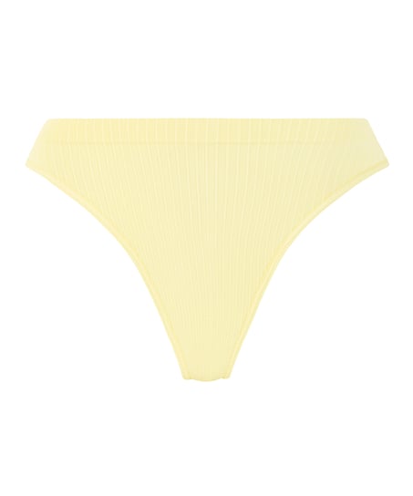Dianne High Leg Thong, Yellow