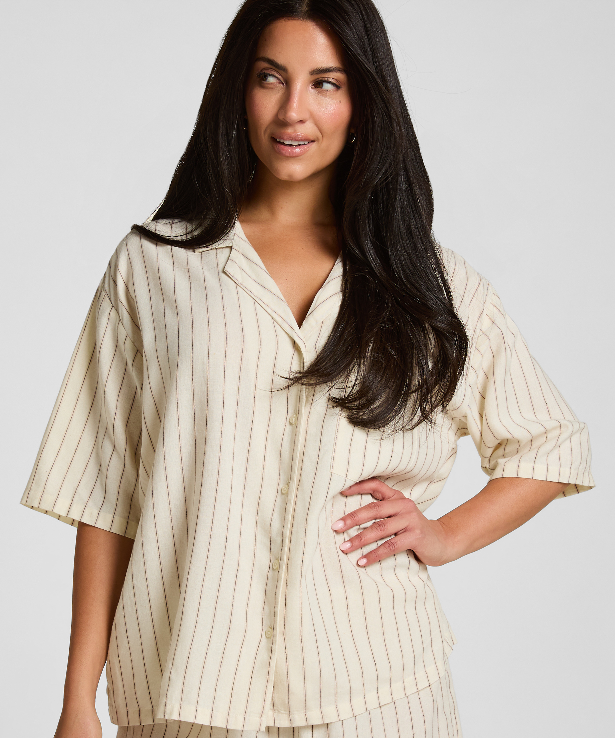 Jacket Linen, Beige, main
