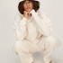 Hoodie Brushed Sweat, White