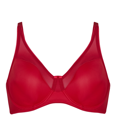 Nina Non-Padded Underwired Minimizer Bra, Red