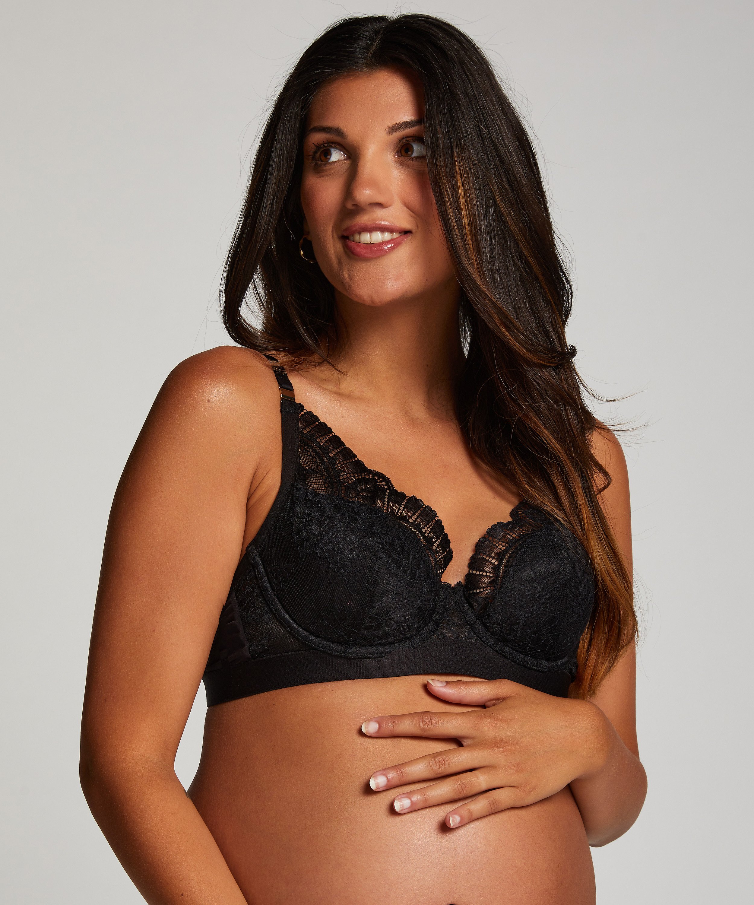 Adelaide Padded Nursing Bra, Black, main