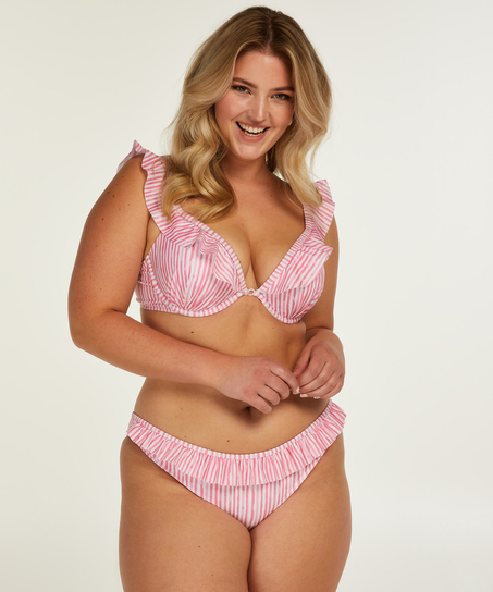 Julia Padded Push-Up Underwired Bikini Top, Pink