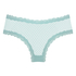 V-shaped Brazilian knickers mesh, Blue