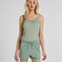 super soft Lace V-Neck cami with Cashmere, Green