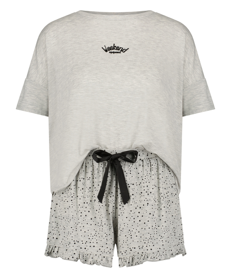 Short Pyjama Set, Gray