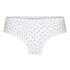 V-shaped Brazilian knickers mesh, White