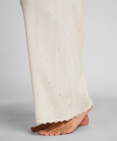 Pointelle Pant, White