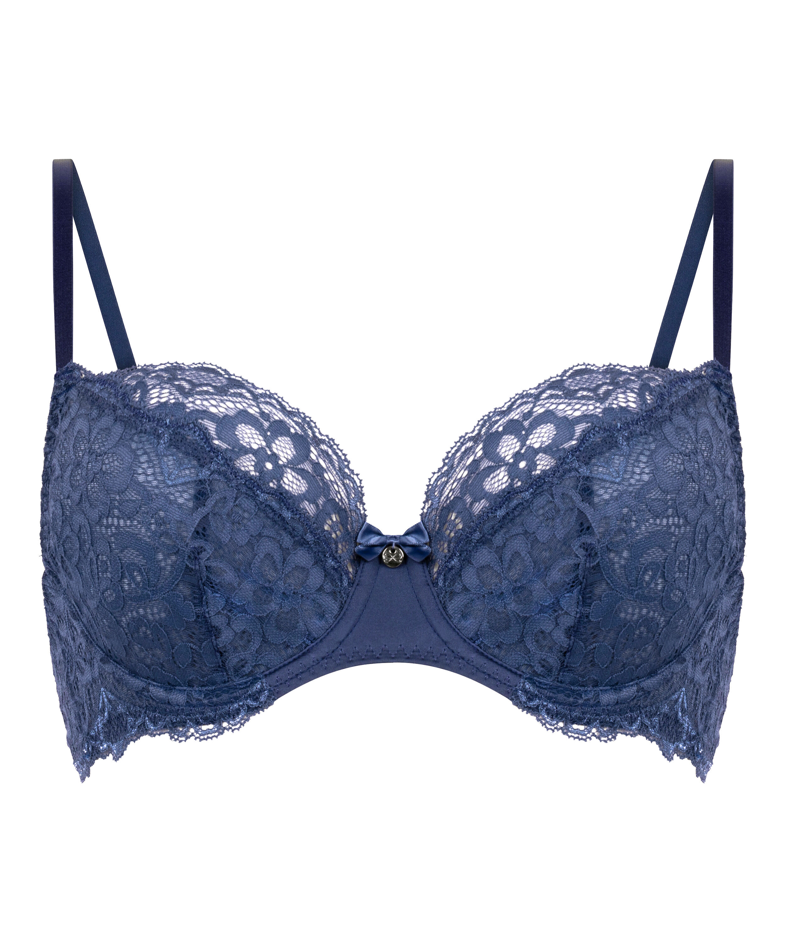 Marine Non-Padded Underwired Bra, Blue