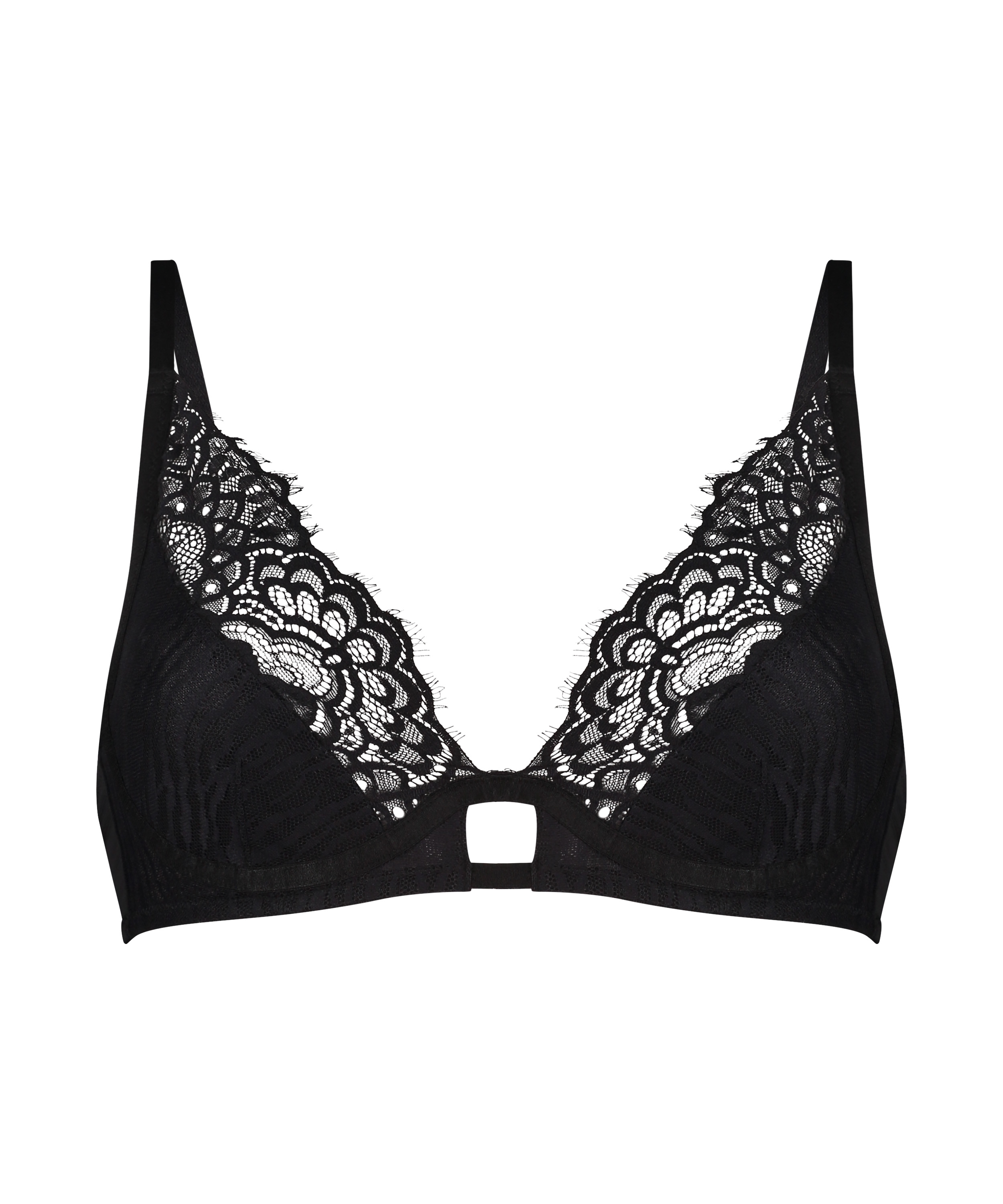 Misio Non-Padded Underwired Bra, Black, main