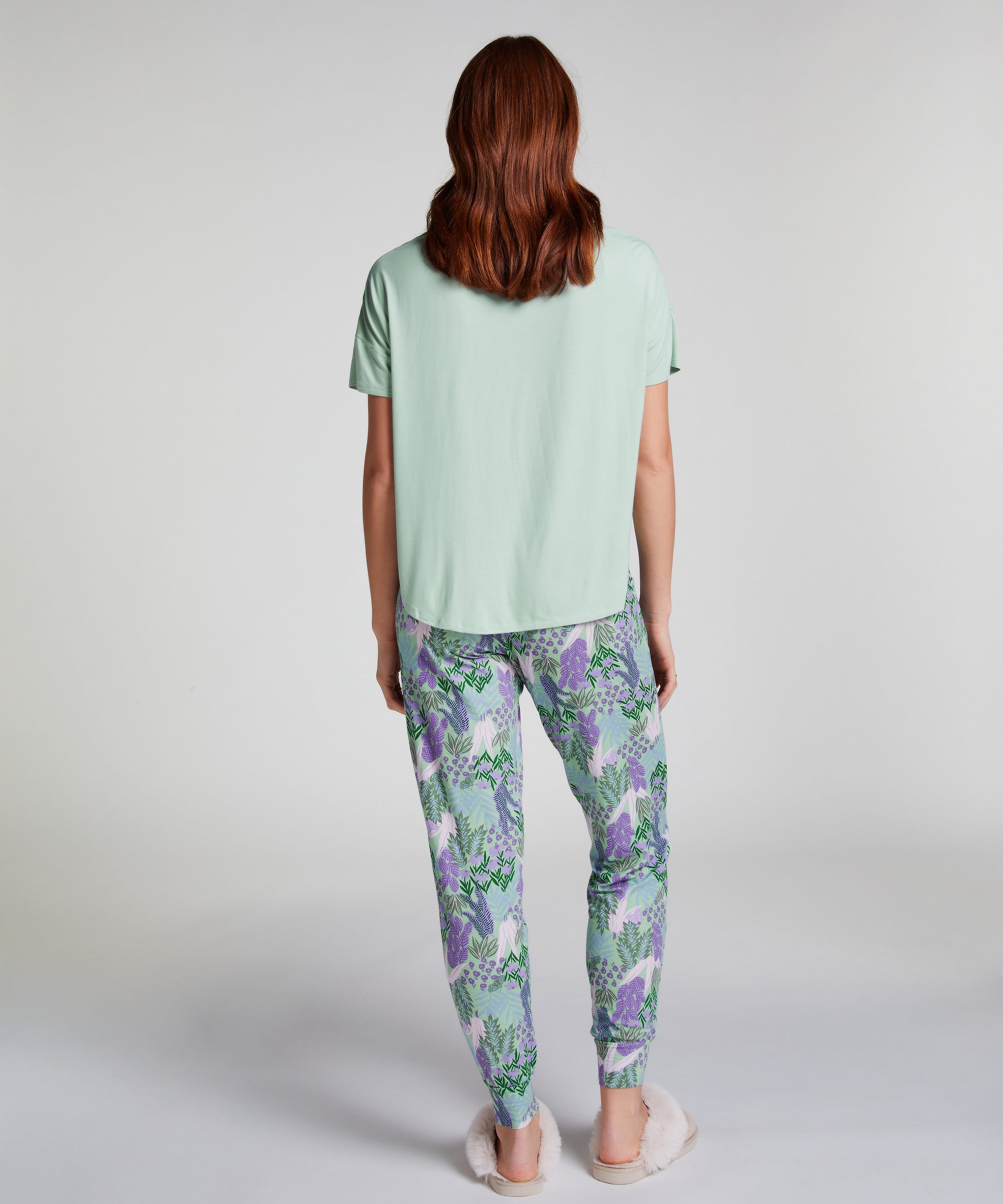 Pyjama pants Jersey, Green, main