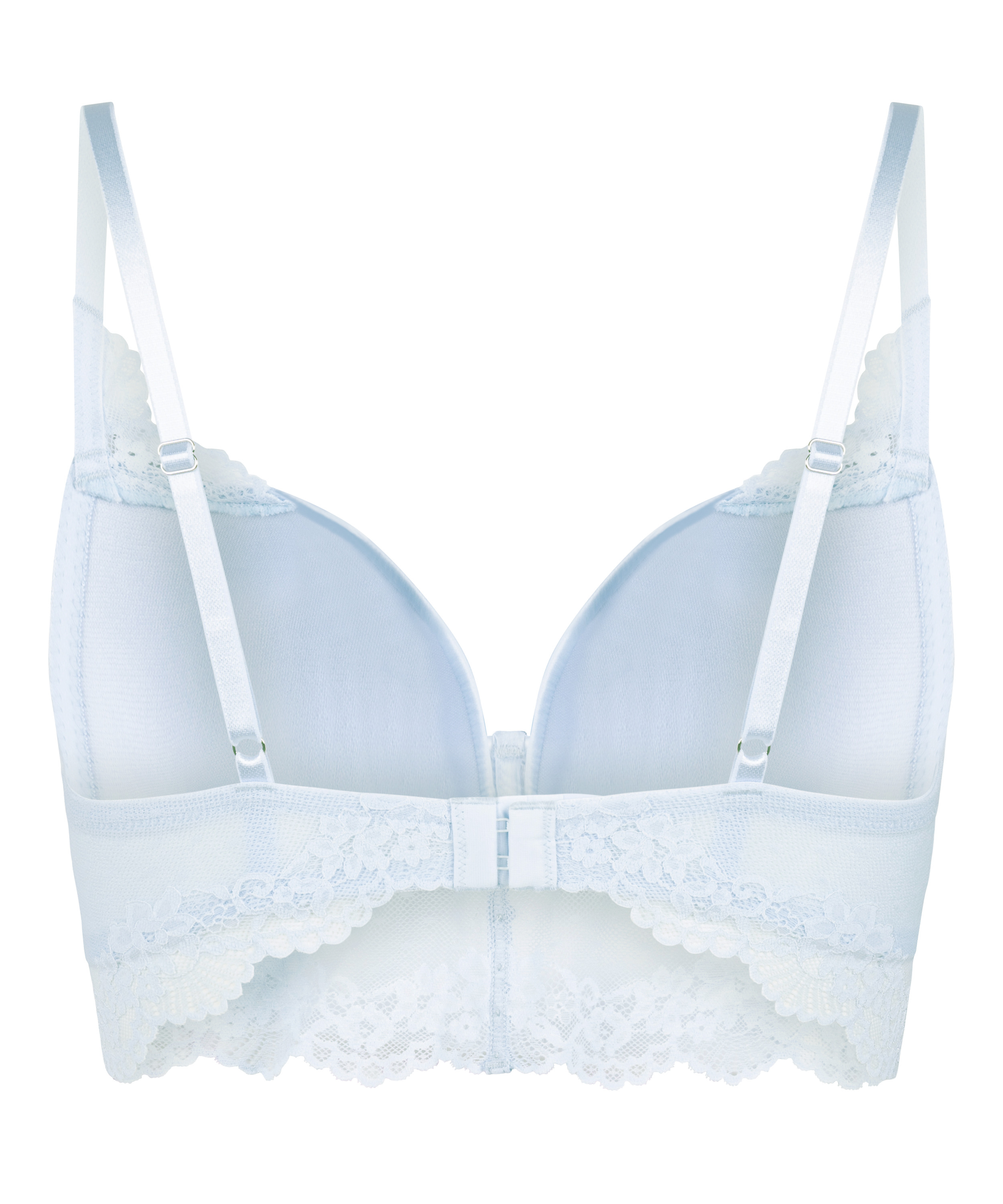 Laila Padded Underwired Longline Bra, Blue, main