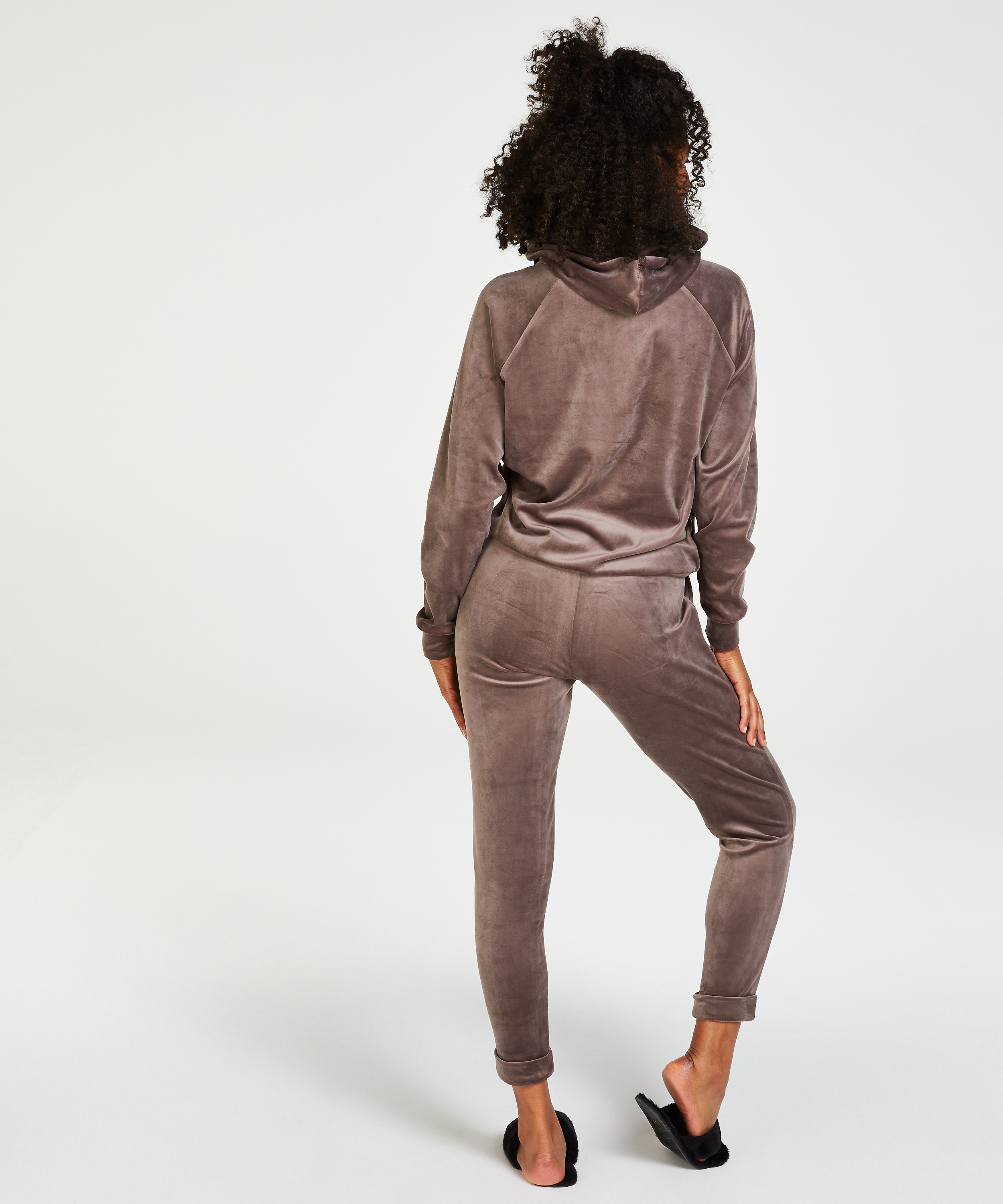 Velours Hoody, Brown, main