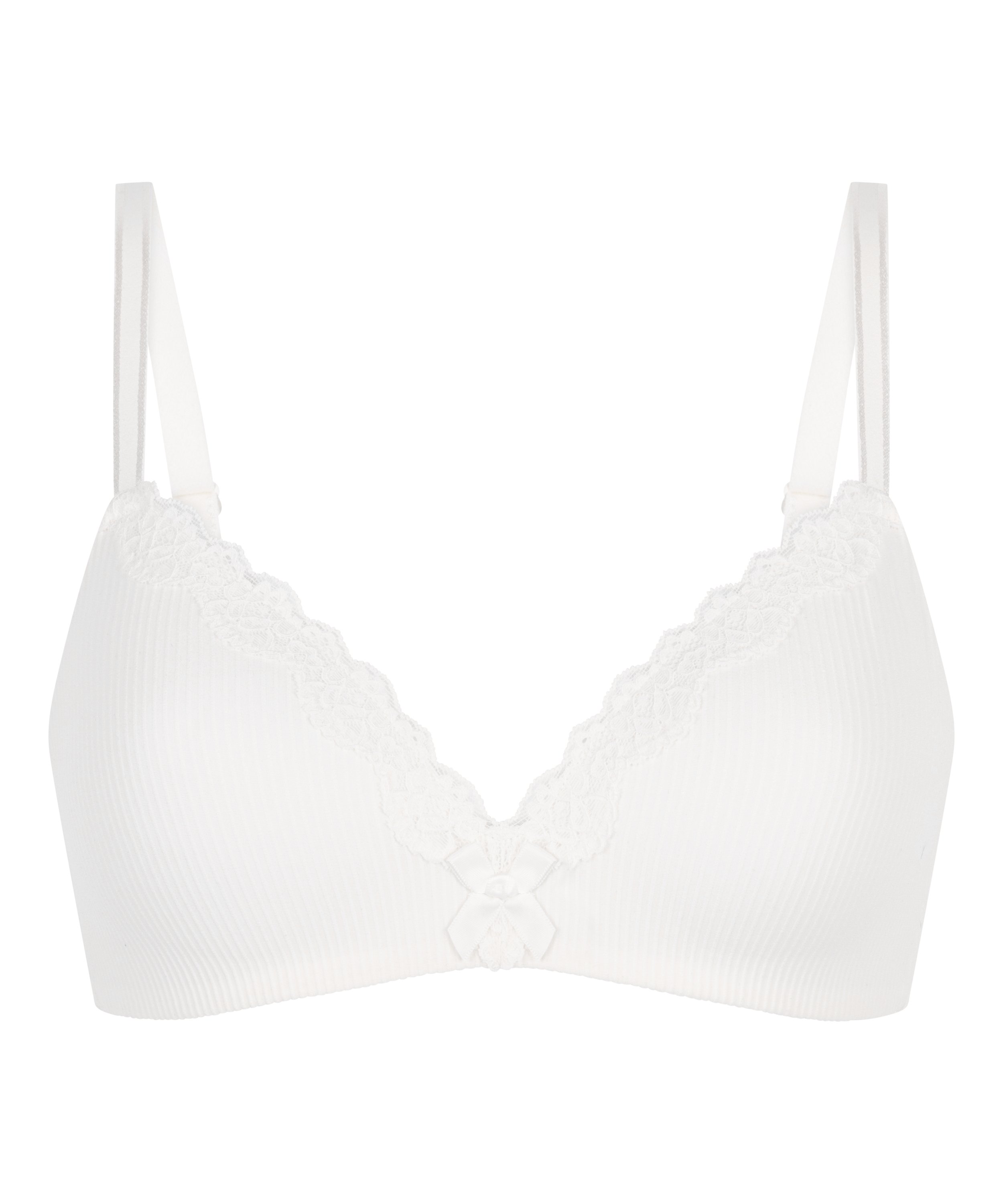 Lola Padded Non-Wired Bra, White, main