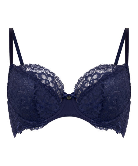 Marine Non-Padded Underwired Bra, Blue