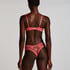 V-shaped Brazilian knickers mesh, Pink