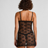 Darcy Slipdress Allover Lace, Black