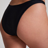 Luna High-Leg Bikini Bottoms, Black