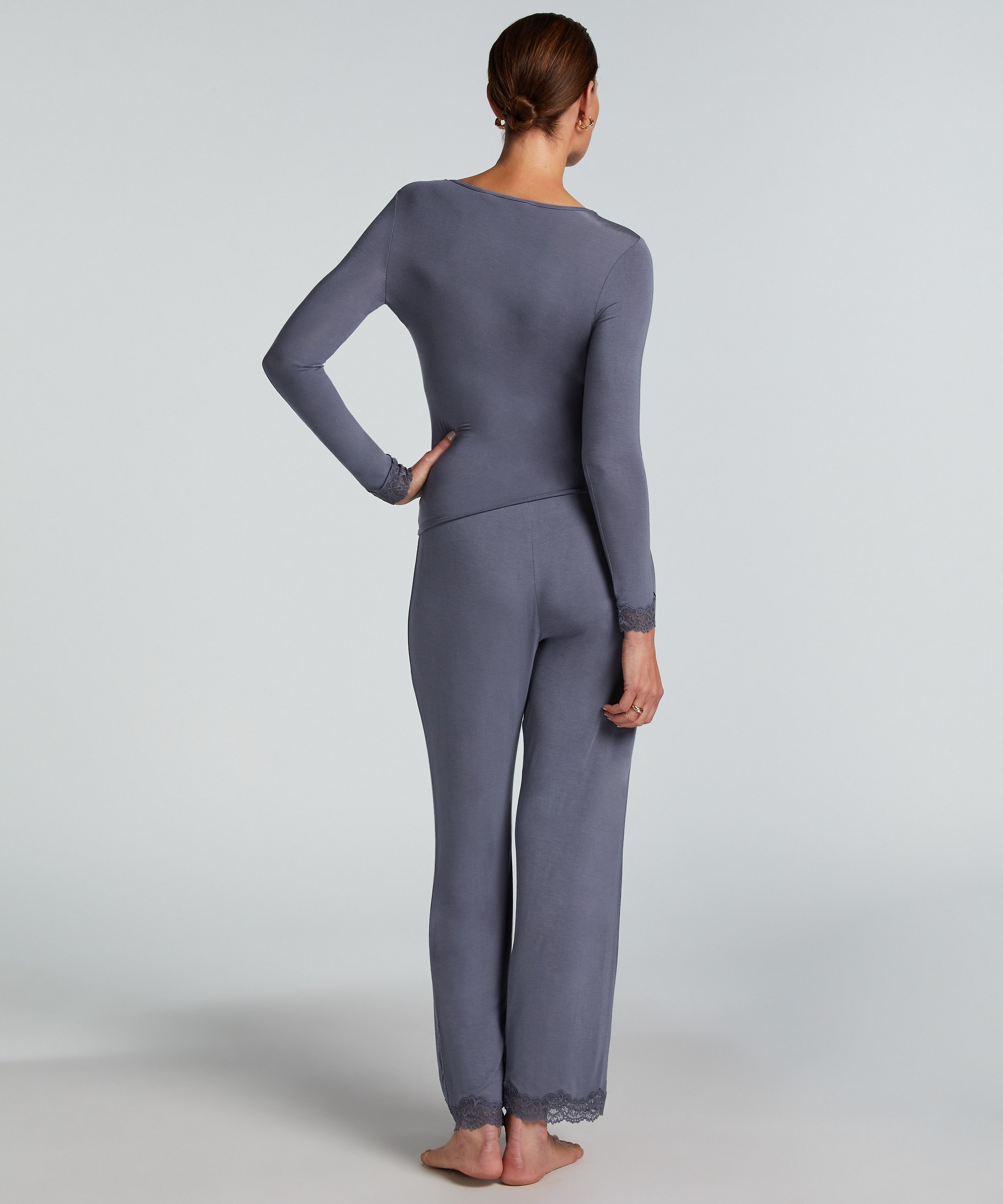 Pajama Set, Gray, main