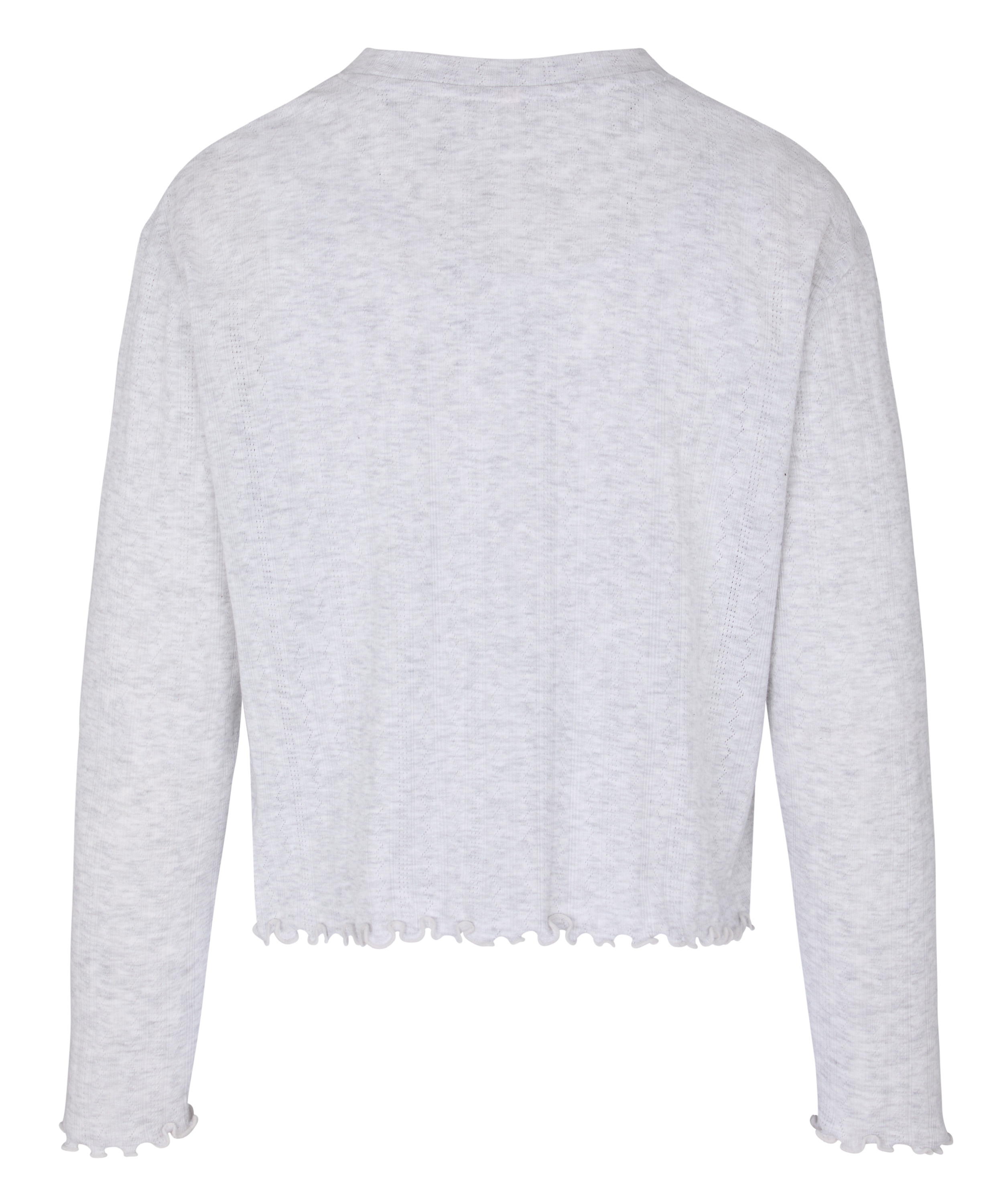 Pyjama Top Pointelle, Beige, main