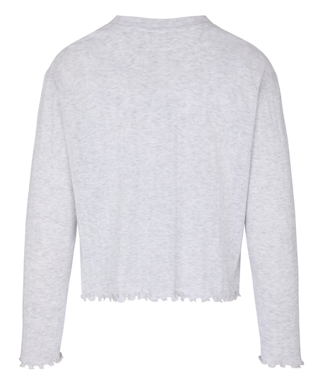 Pyjama Top Pointelle, Beige