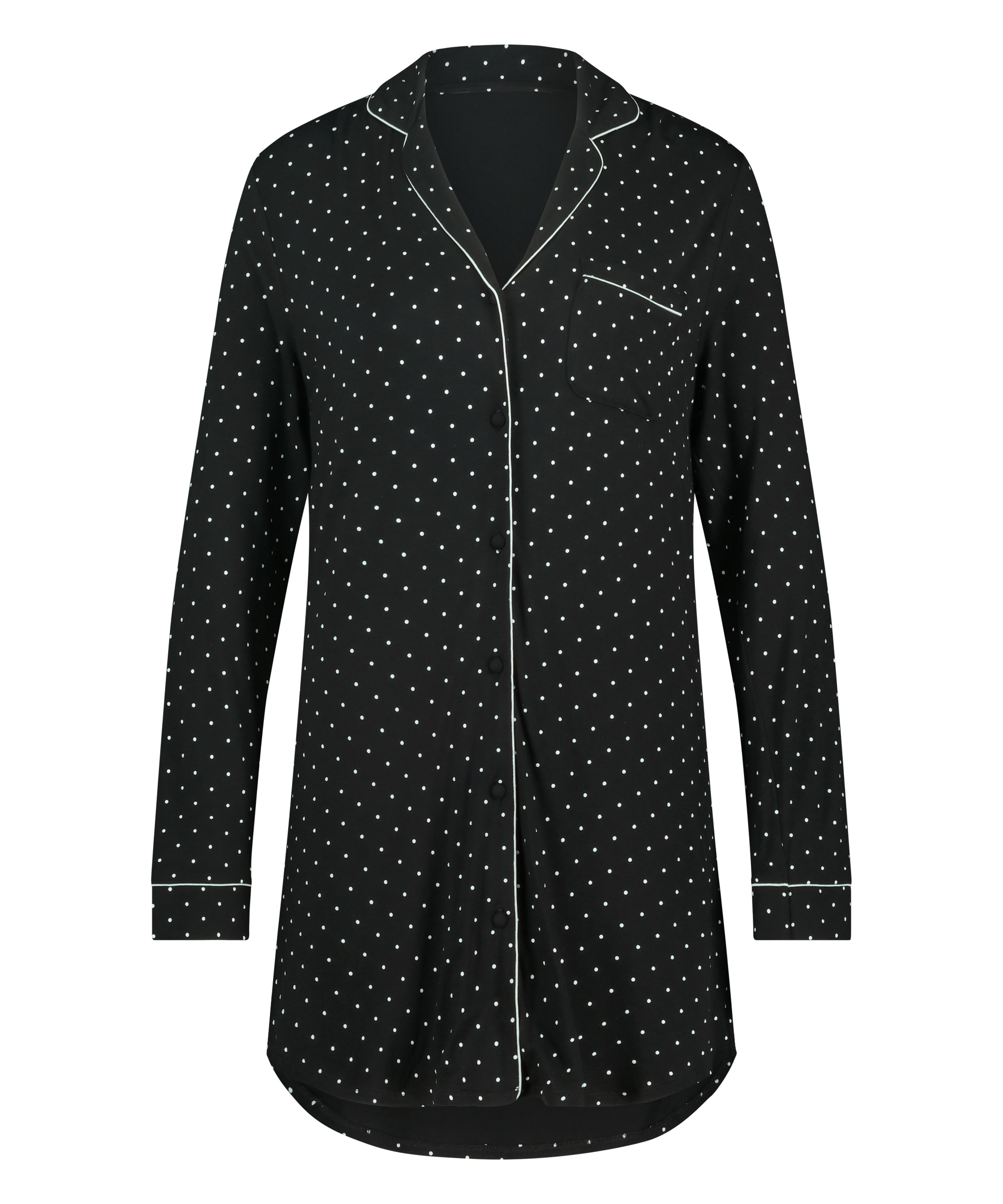 Essential Jersey Shirtdress, Black, main