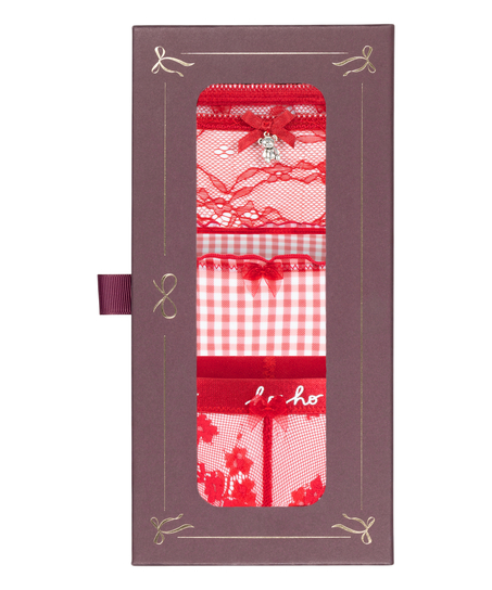Christmas Thong Giftset, Red