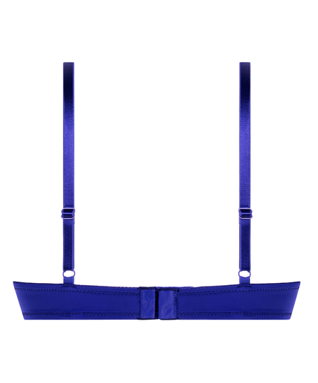 Plunge Padded Underwired Bra, Blue