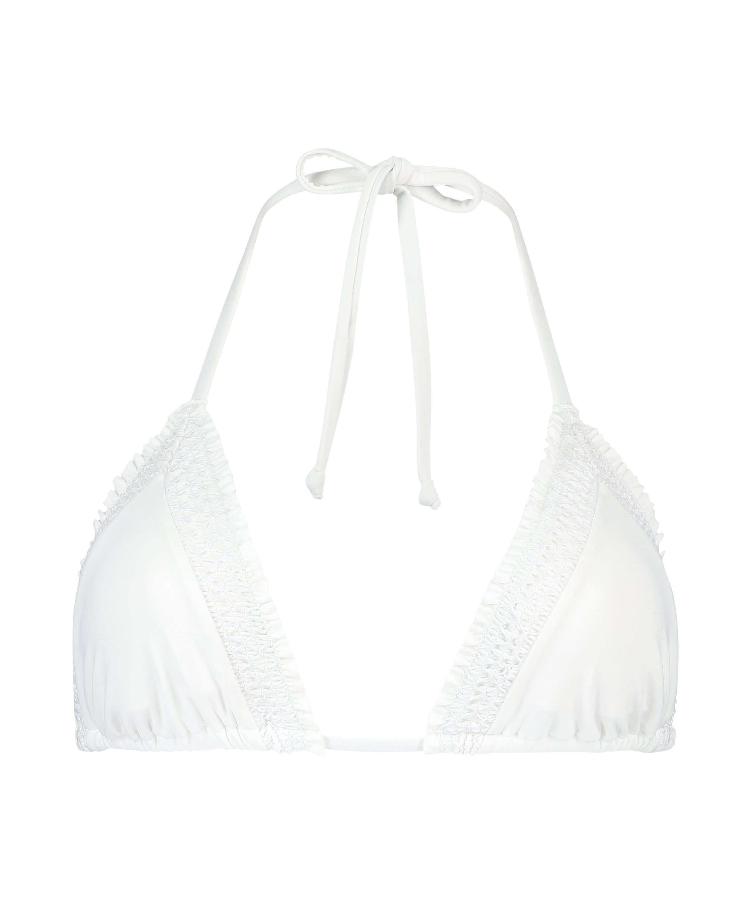 Maldives triangle bikini top, White, main