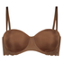 Angie Padded Strapless Underwired Bra, Brown