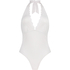 Shaping Scallop Swimsuit, White