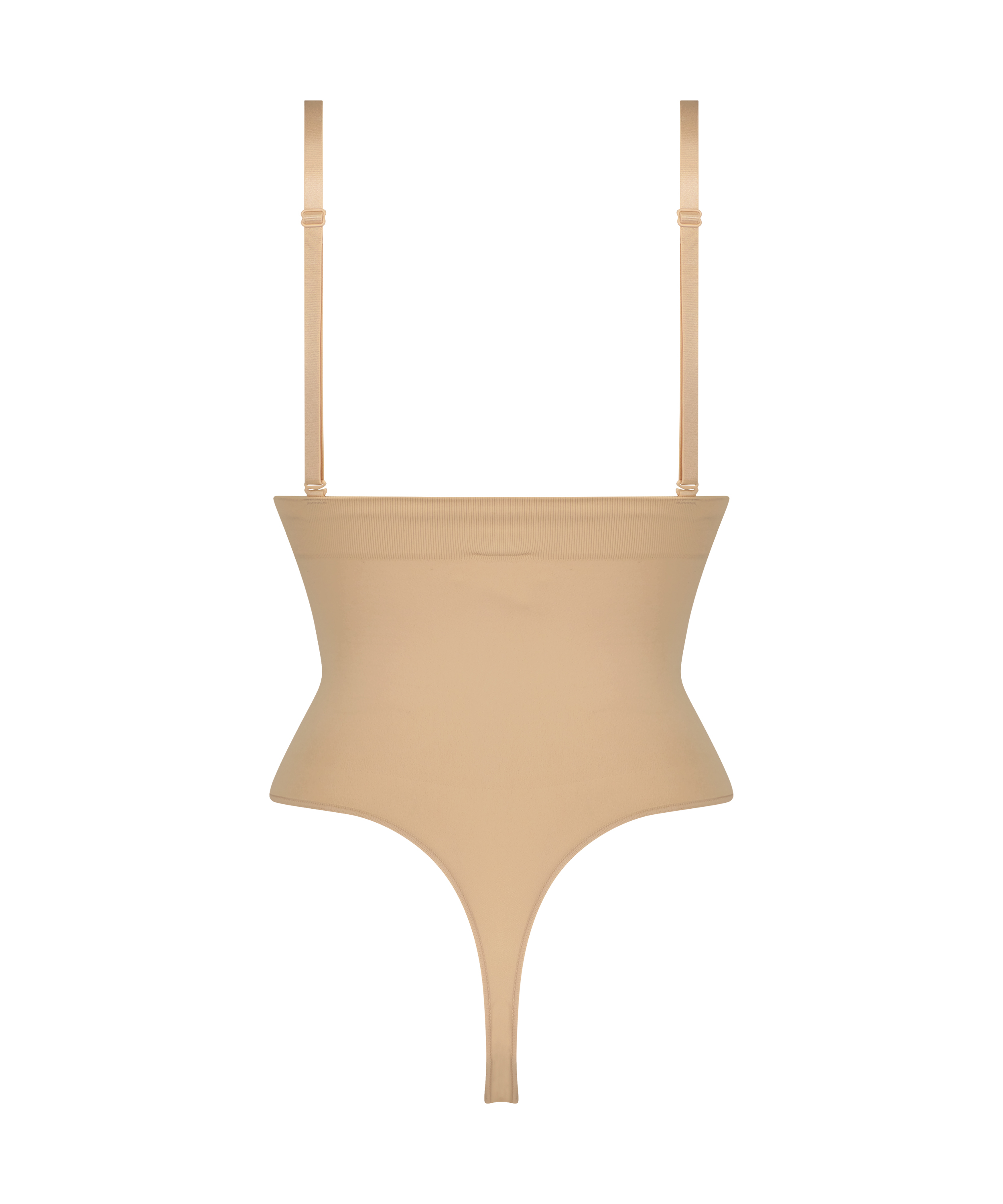 Seamless Enhancing High Waisted Thong, Beige, main