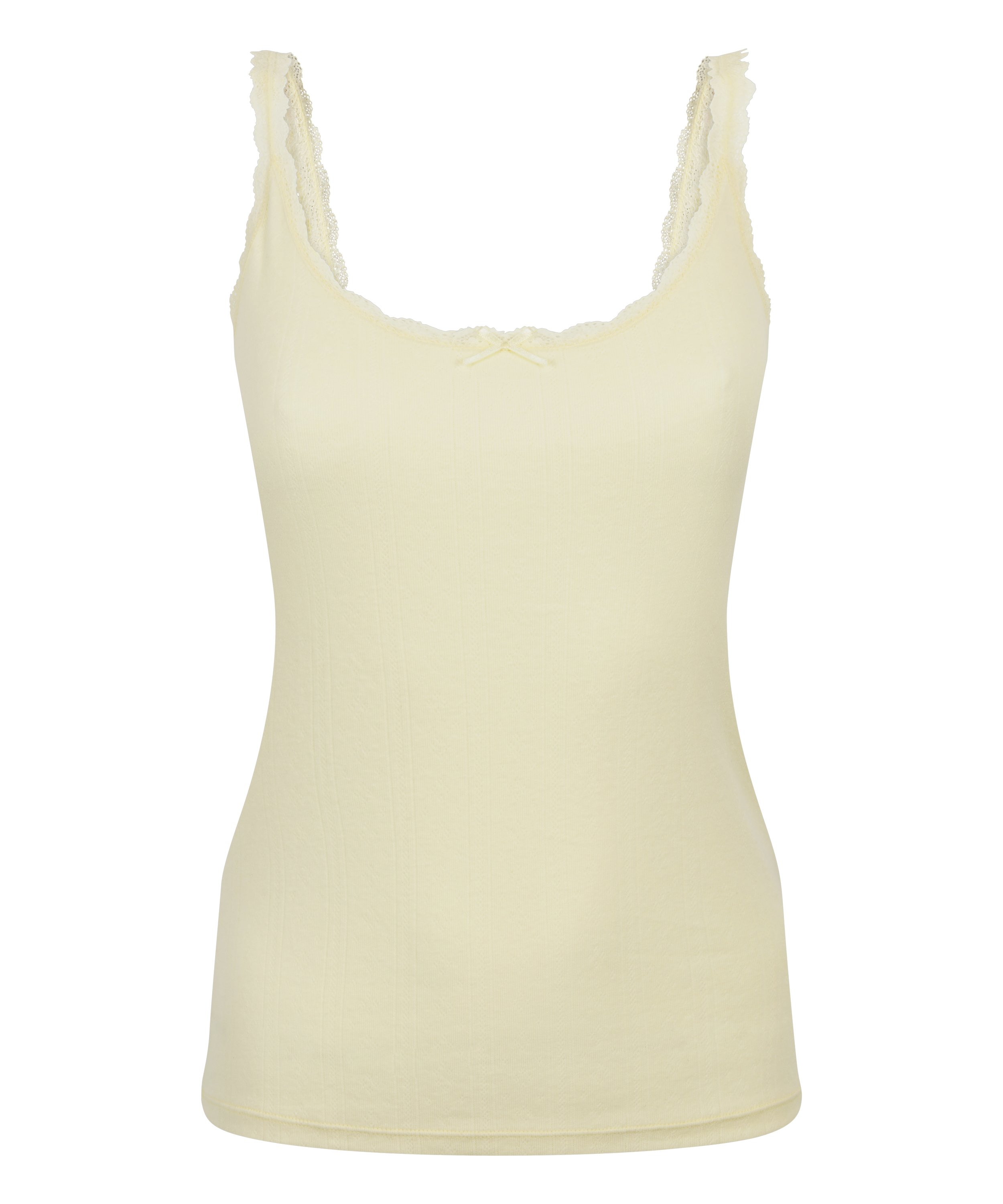 Pointelle Singlet, Yellow, main