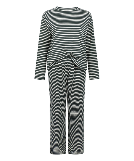 Pyjamaset Cotton Jersey, Green
