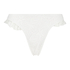 Etta Crochet high leg bikini bottom, White