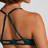 Cinnamon Non-Padded Underwired Bra, Blue