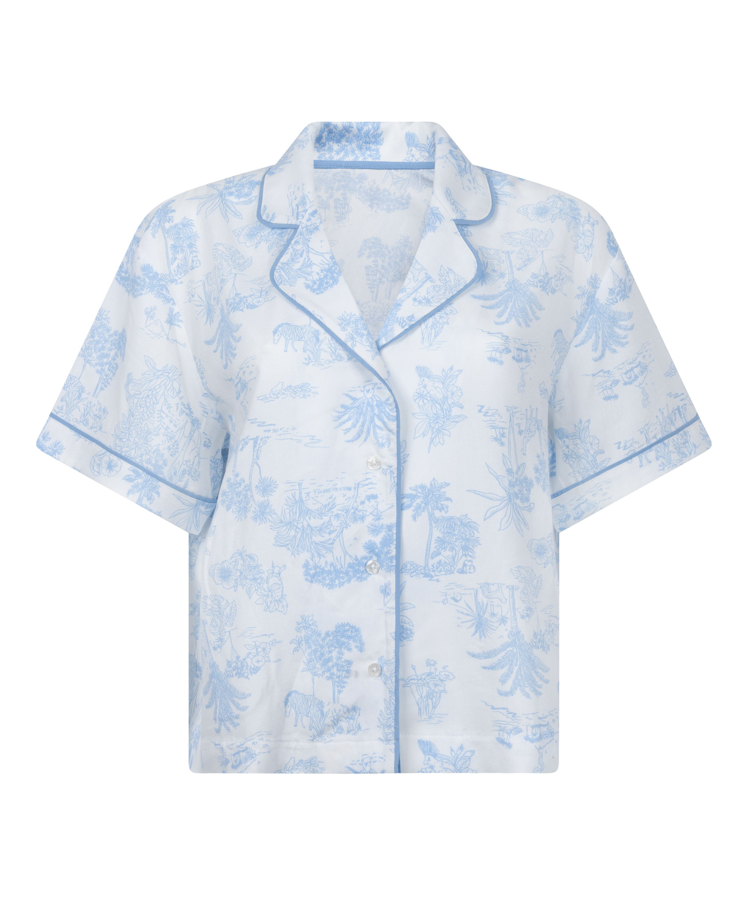 Jacket Short Sleeves Woven, Blue, main