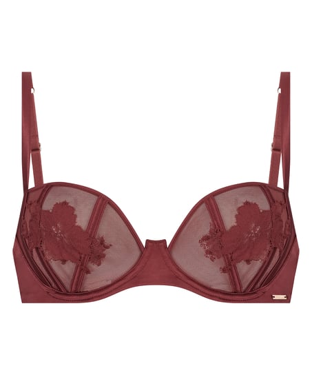 Ember Non-Padded Underwired Bra, Red
