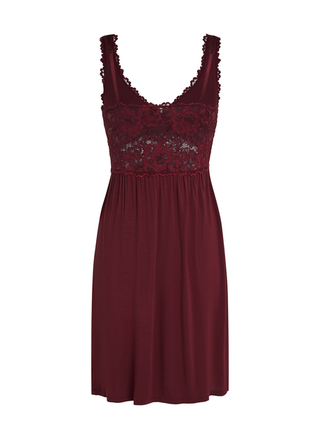 Nora Lace Slip Dress, Purple