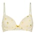 Plunge Padded Underwired Bra, White