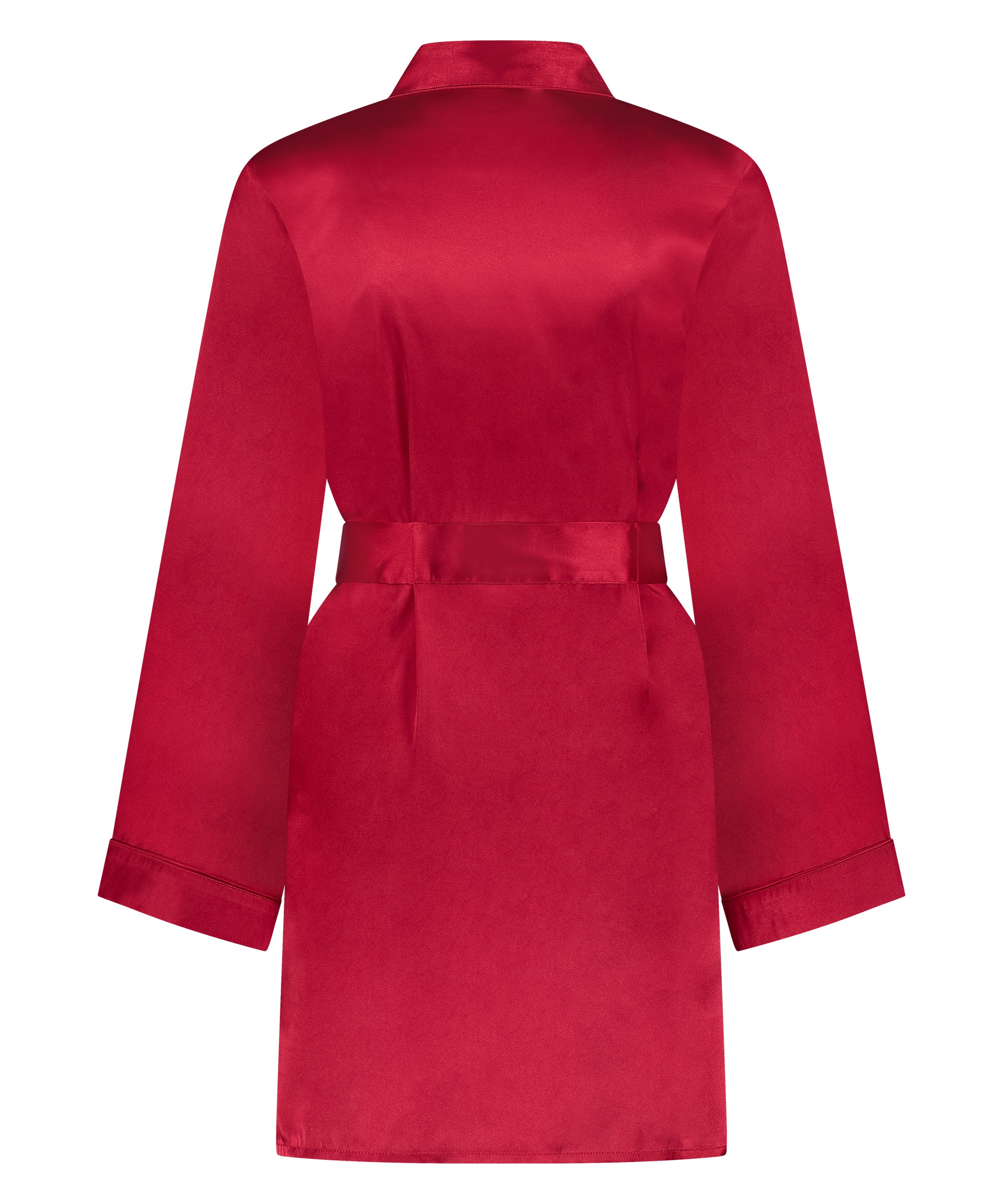 Satin Kimono, Red, main