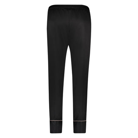 Satin Pyjama Pants Bow, Black