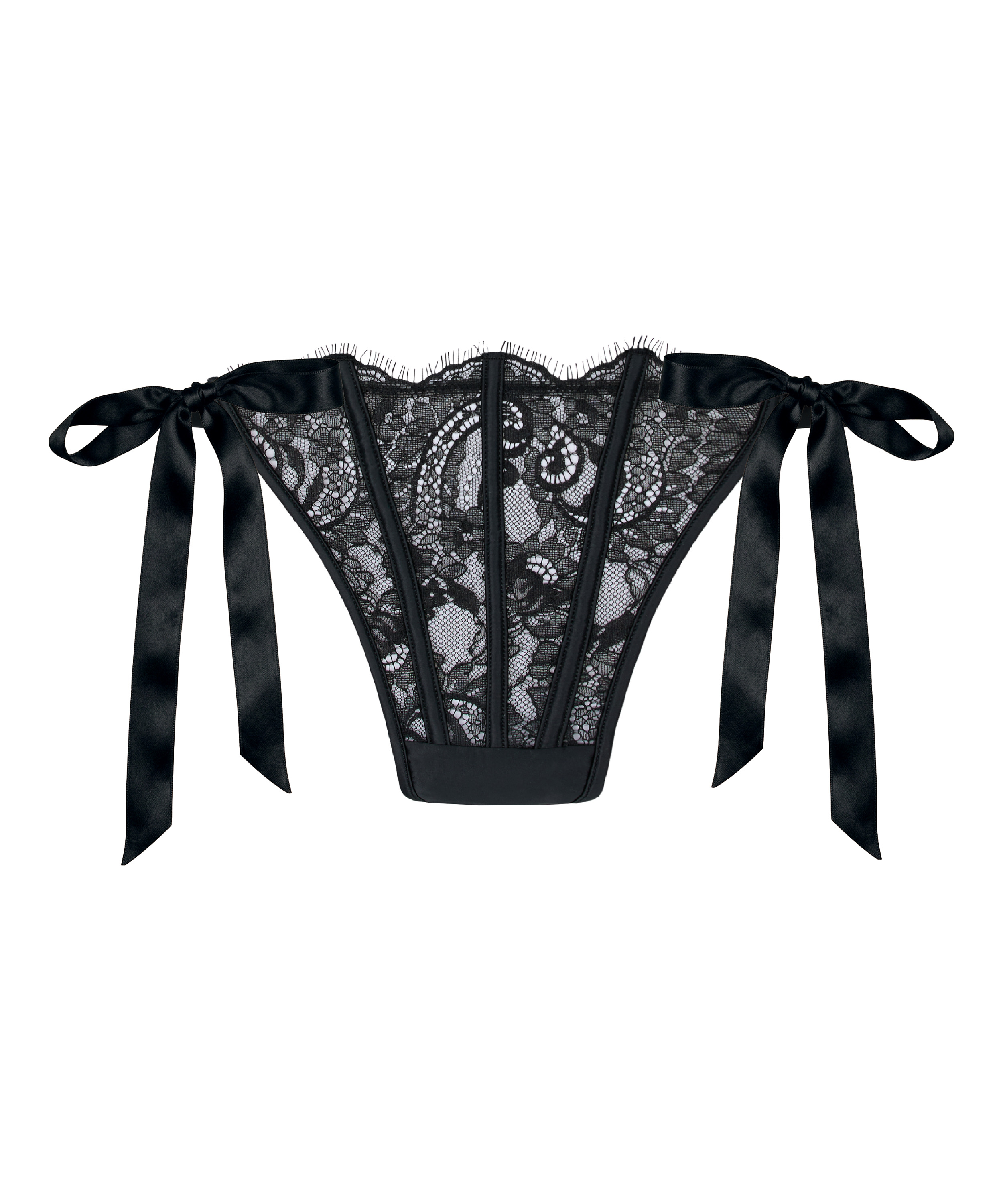 Highleg Thong Sylvia, Black, main