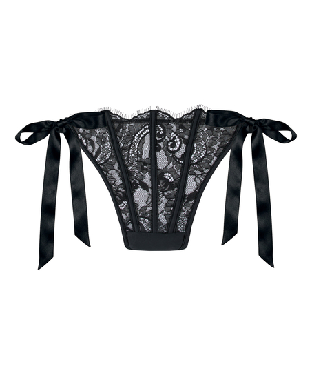 Highleg Thong Sylvia, Black