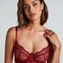 Isabelle Non-Padded Underwired Bra, Red