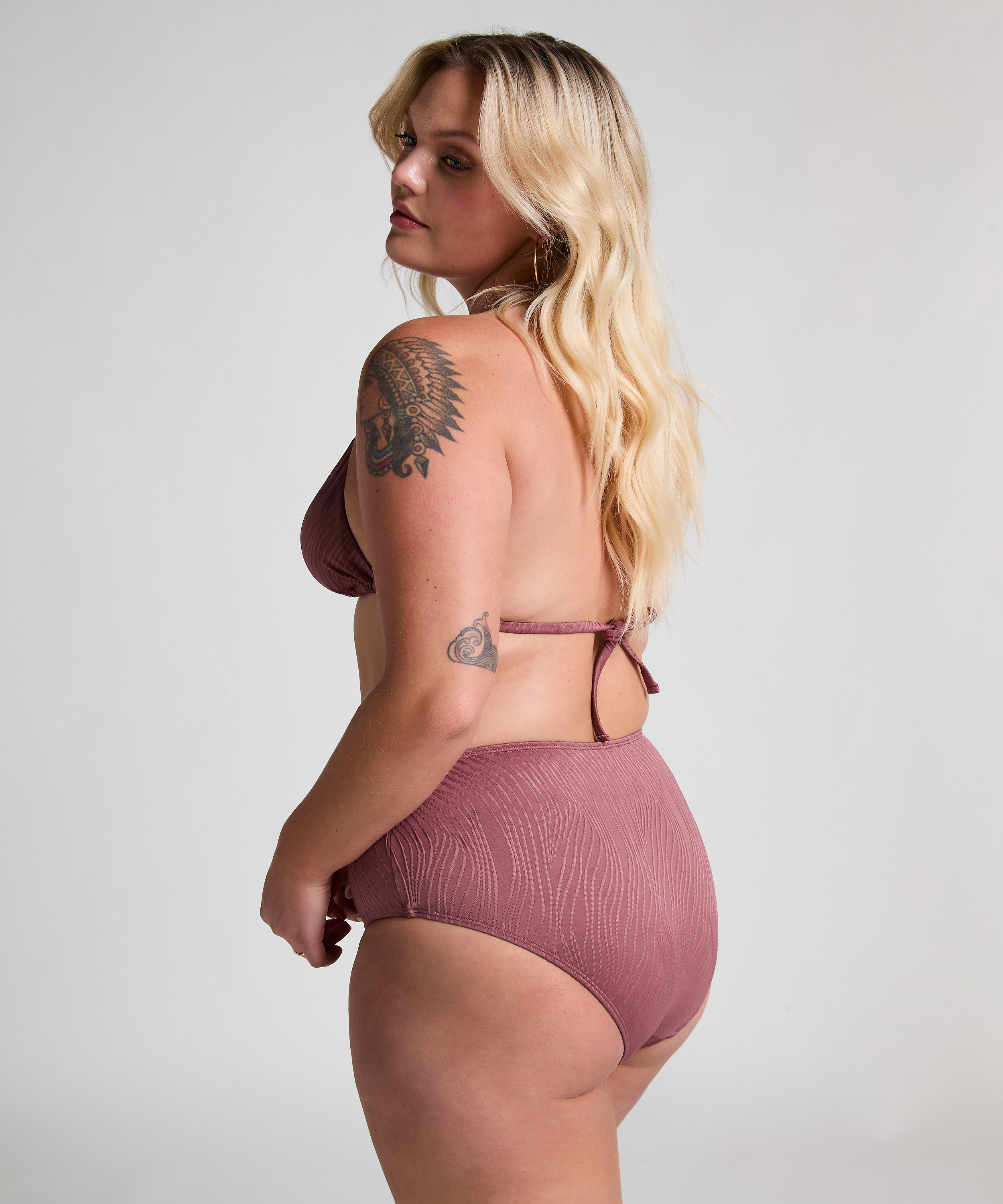 High Waist Rio Bikini Bottom, Purple, main