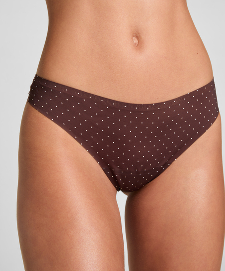 Invisible thong basic, Brown