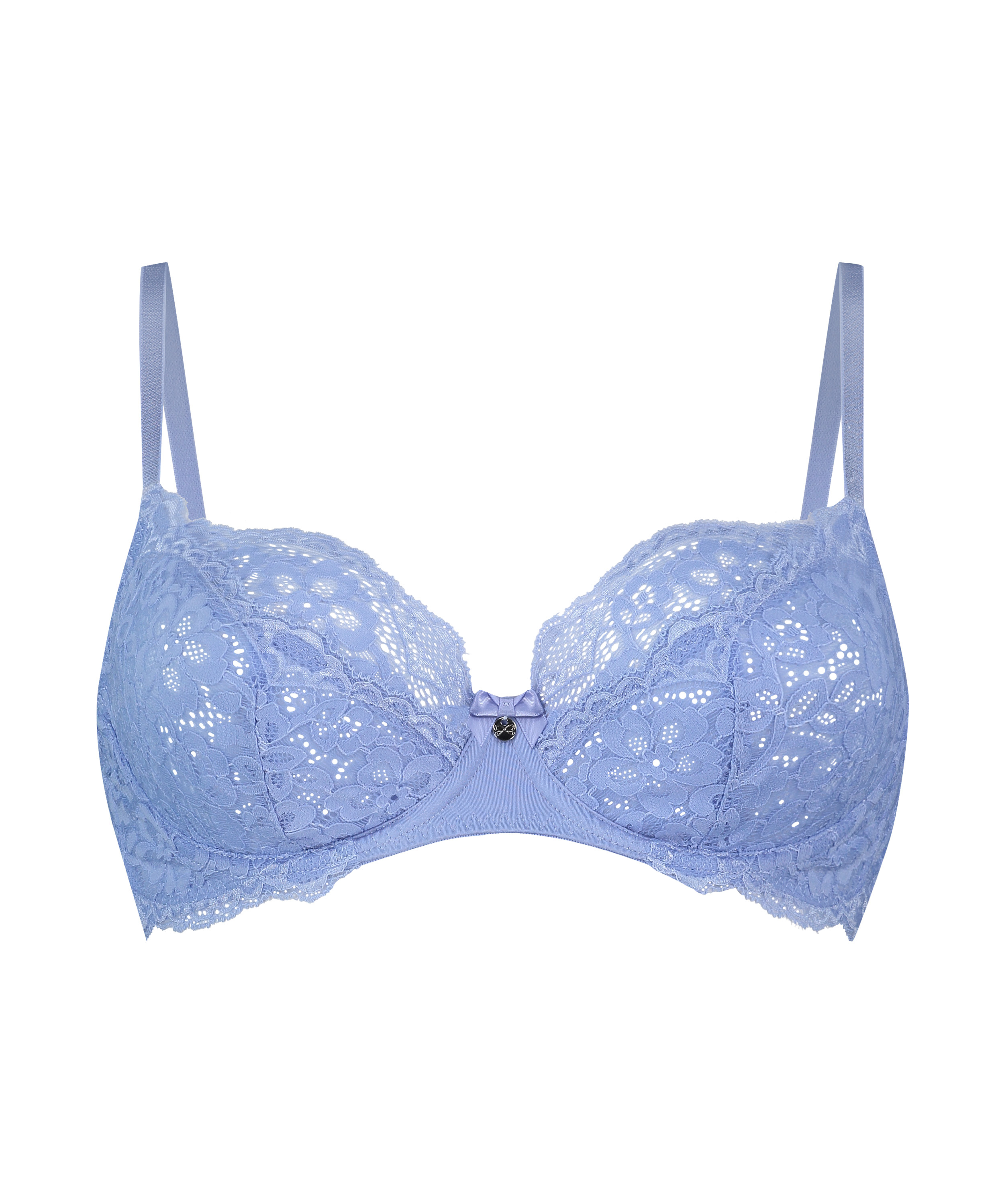 Marine Non-Padded Underwired Bra, Blue, main