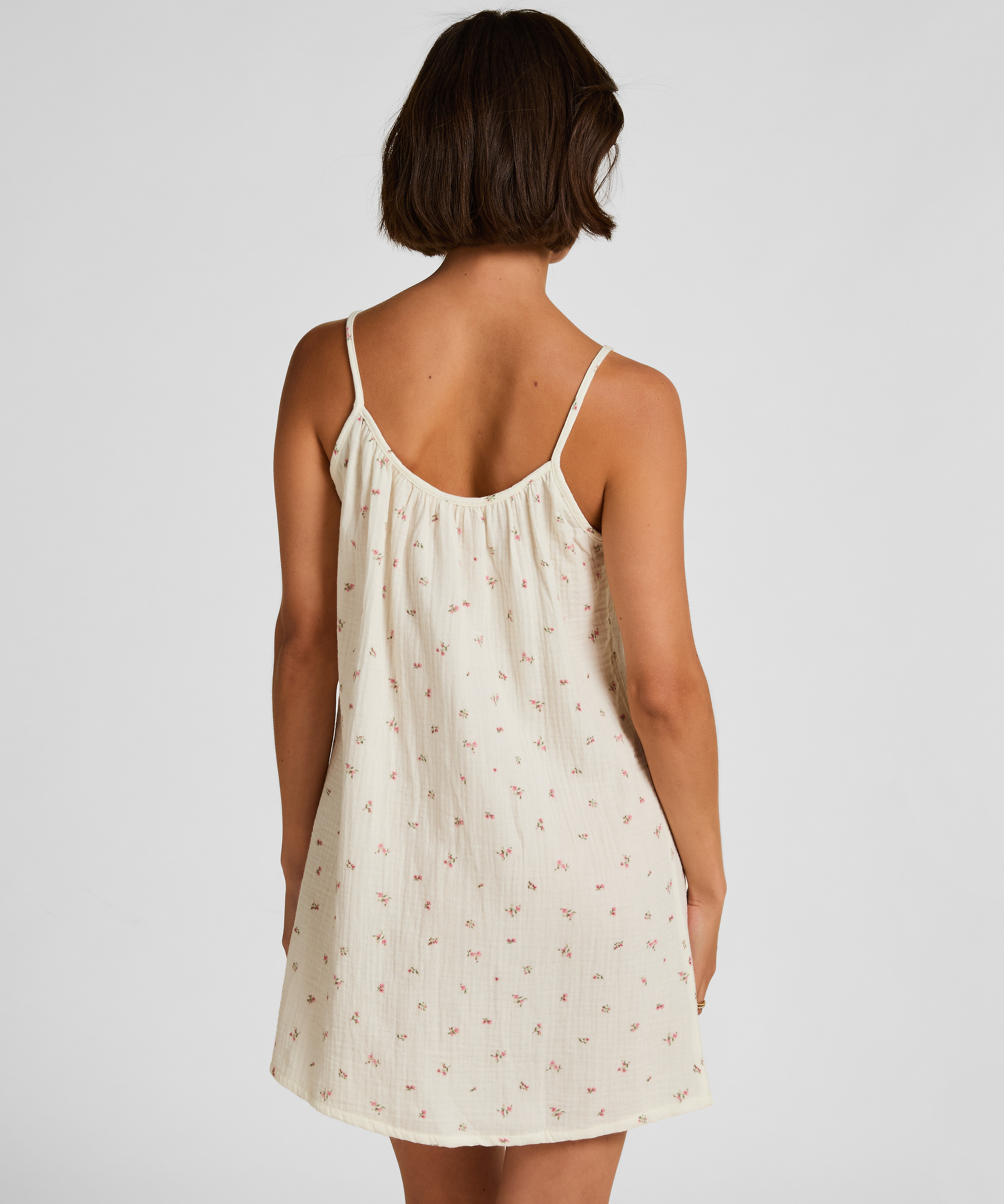 Muslin Slipdress, White, main