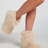 Fur Slippers, White